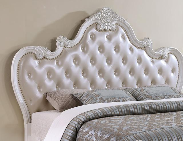 Ventresca 4 & 5 Piece Queen Bedroom Set White & Chrome - Olympia Furniture (Saint George, Utah)