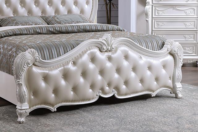 Ventresca 4 & 5 Piece Queen Bedroom Set White & Chrome - Olympia Furniture (Saint George, Utah)