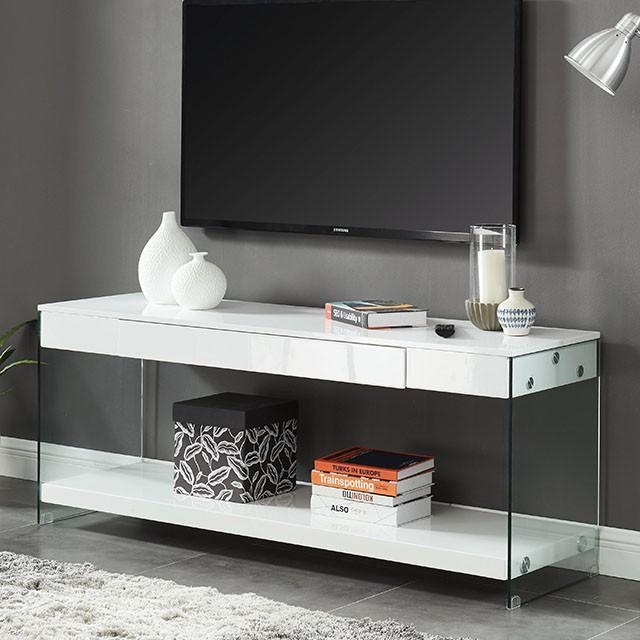 Sabugal White 70" TV Stand - Olympia Furniture (Saint George, Utah)