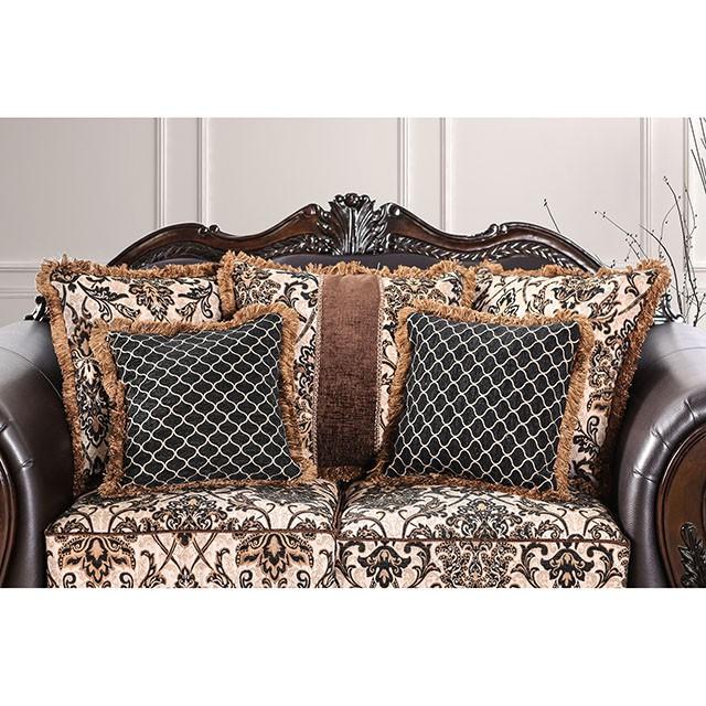 JAMAEL Brown/Espresso Sofa - Olympia Furniture (Saint George, Utah)