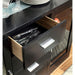 Luminar Black Glass-Insert Dining Table - Olympia Furniture (Saint George, Utah)