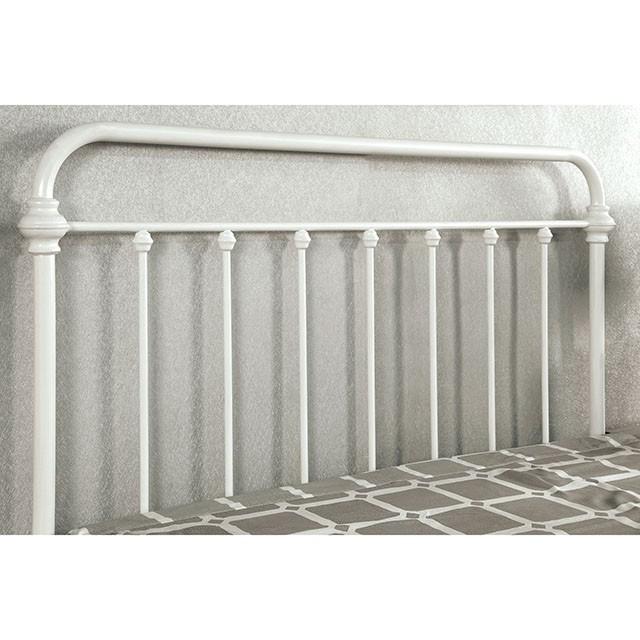 IRIA Vintage White Cal.King, E.King, & Full Bed - Olympia Furniture (Saint George, Utah)