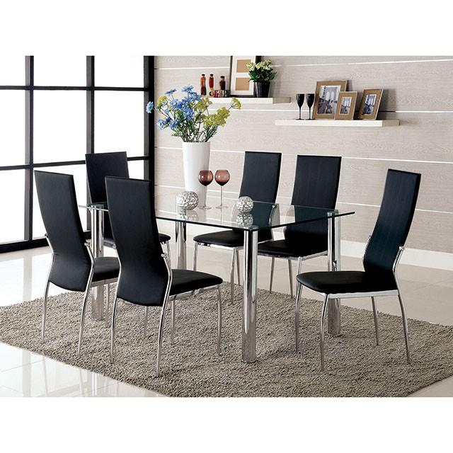 Oahu Chrome Dining Table - Olympia Furniture (Saint George, Utah)