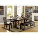 PAULINA Rustic Walnut/Espresso Bench - Olympia Furniture (Saint George, Utah)