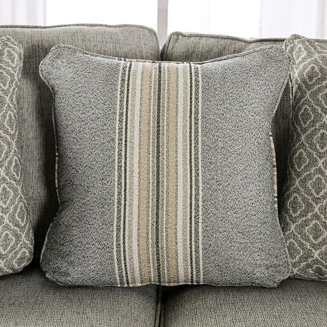 STEPHNEY Sofa, Gray/Gold - Olympia Furniture (Saint George, Utah)