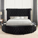 SANSOM E.King & Queen Bed, Black, Blue, & Grey - Olympia Furniture (Saint George, Utah)