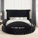 SANSOM E.King & Queen Bed, Black, Blue, & Grey - Olympia Furniture (Saint George, Utah)