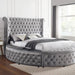 SANSOM E.King & Queen Bed, Black, Blue, & Grey - Olympia Furniture (Saint George, Utah)