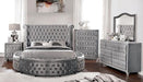 SANSOM E.King & Queen Bed, Black, Blue, & Grey - Olympia Furniture (Saint George, Utah)