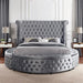 SANSOM E.King & Queen Bed, Black, Blue, & Grey - Olympia Furniture (Saint George, Utah)
