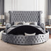 SANSOM E.King & Queen Bed, Black, Blue, & Grey - Olympia Furniture (Saint George, Utah)