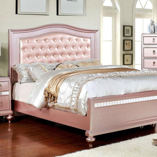 Ariston Rose Gold Full, Twin & Queen Bed - Olympia Furniture (Saint George, Utah)