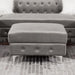CIABATTONI Ottoman, Gray - Olympia Furniture (Saint George, Utah)