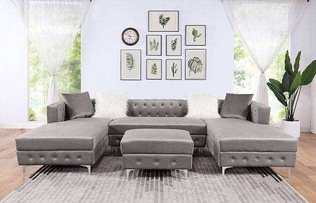 CIABATTONI Sectional, Gray - Olympia Furniture (Saint George, Utah)