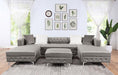 CIABATTONI Ottoman, Gray - Olympia Furniture (Saint George, Utah)
