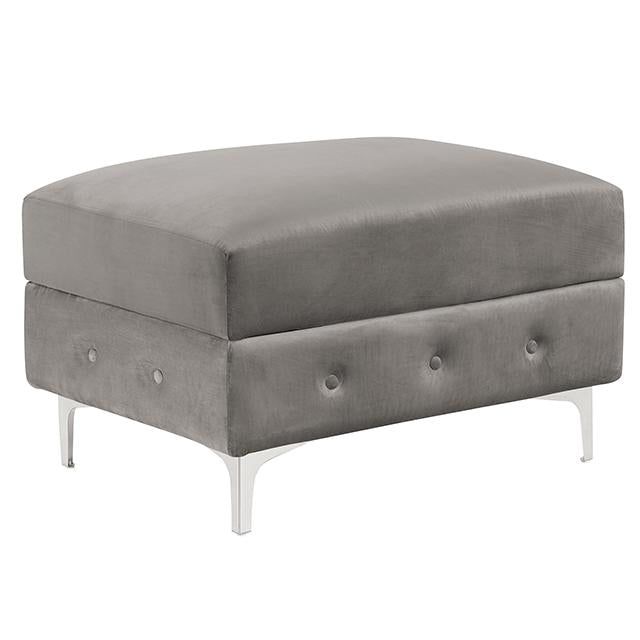 CIABATTONI Ottoman, Gray - Olympia Furniture (Saint George, Utah)