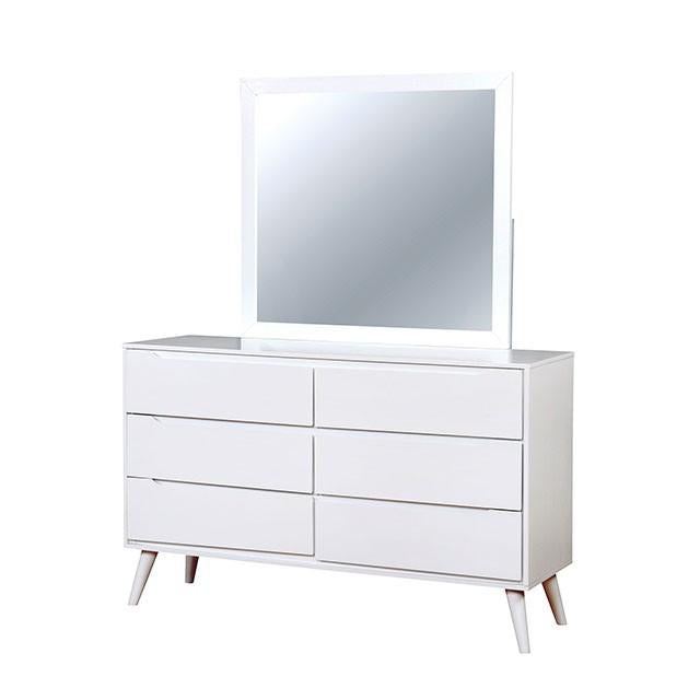 LENNART II White Dresser - Olympia Furniture (Saint George, Utah)