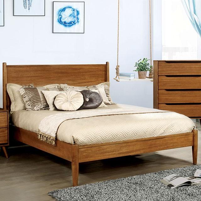LENNART I Gray & Oak Full Twin Bed - Olympia Furniture (Saint George, Utah)