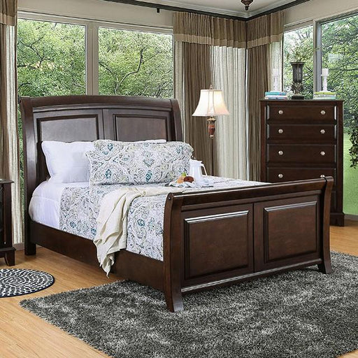 Litchville Brown Cherry Cal.King, E.King, & Queen Bed - Olympia Furniture (Saint George, Utah)