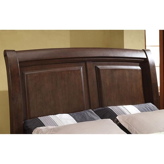 Litchville Brown Cherry Cal.King, E.King, & Queen Bed - Olympia Furniture (Saint George, Utah)
