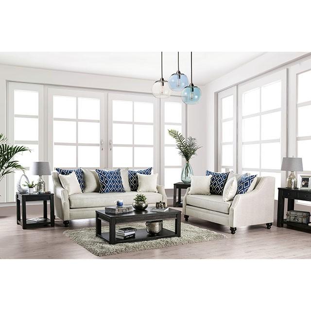 Nefyn Ivory Love Seat - Olympia Furniture (Saint George, Utah)