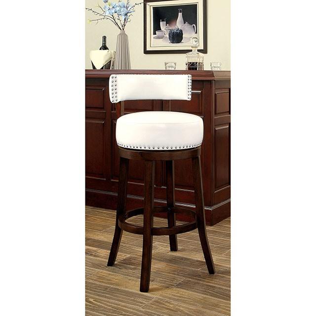 SHIRLEY Dark Oak/White 29" Bar Stool - Olympia Furniture (Saint George, Utah)