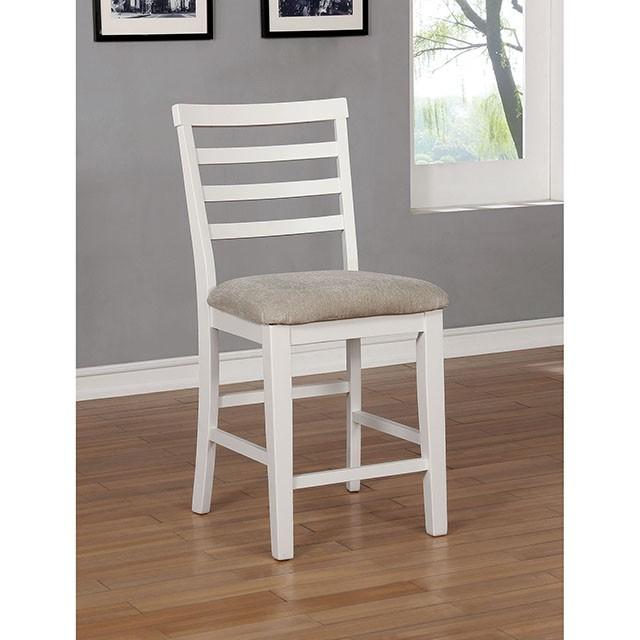 Kiana White Counter Ht. Side Chair (2/CTN) - Olympia Furniture (Saint George, Utah)