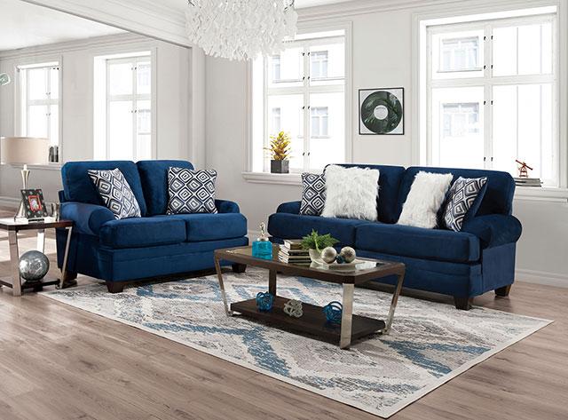 WALDSTONE Sofa, Navy - Olympia Furniture (Saint George, Utah)