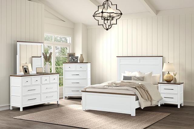 Pinetop 4 & 5 Piece Twin Bedroom Set White & Blue - Olympia Furniture (Saint George, Utah)