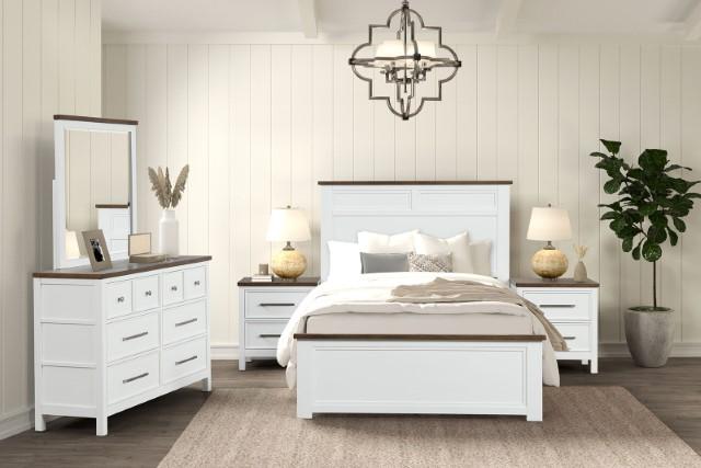 Pinetop 4 & 5 Piece Twin Bedroom Set White & Blue - Olympia Furniture (Saint George, Utah)