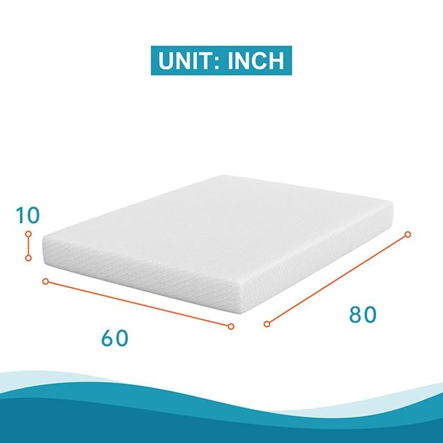 Artemisia 10" Memory Foam Mattress White - Olympia Furniture (Saint George, Utah)