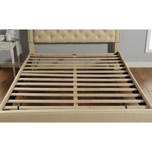 Aubree Bed Beige - Olympia Furniture (Saint George, Utah)