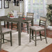 Fafnir 5 & 7 Piece Counter Ht Table Set - Olympia Furniture (Saint George, Utah)
