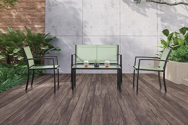 Ibiza 4 Pc. Green Sling Set K/D - Olympia Furniture (Saint George, Utah)
