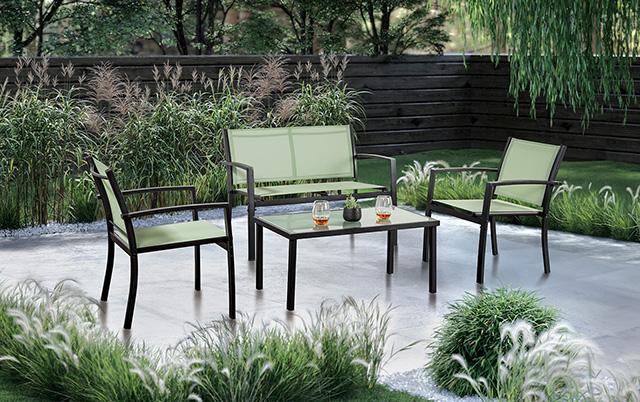 Ibiza 4 Pc. Green Sling Set K/D - Olympia Furniture (Saint George, Utah)