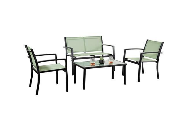 Ibiza 4 Pc. Green Sling Set K/D - Olympia Furniture (Saint George, Utah)