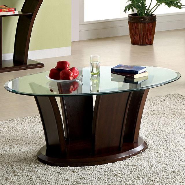 MANHATTAN IV Brown Cherry Coffee Table, Brown Cherry - Olympia Furniture (Saint George, Utah)