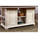 SABRINA Off White/Cherry Counter Ht. Table, Cherry & White - Olympia Furniture (Saint George, Utah)