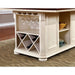 SABRINA Off White/Cherry Counter Ht. Table, Cherry & White - Olympia Furniture (Saint George, Utah)