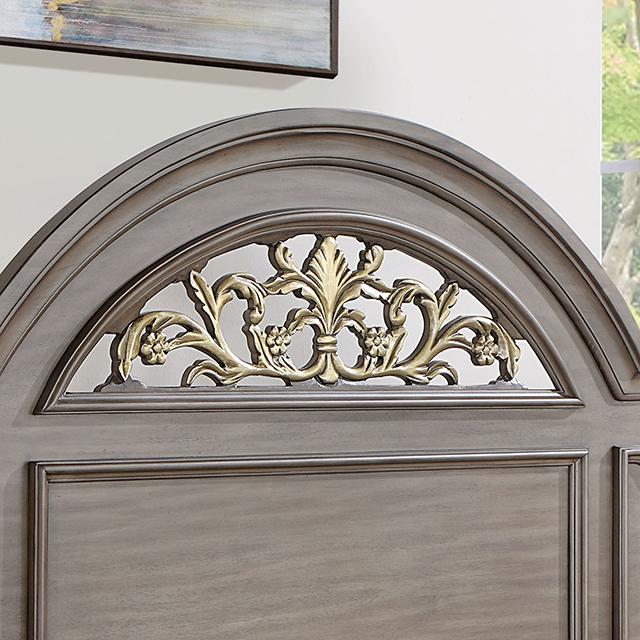 SYRACUSE Cal.King Bed, Gray - Olympia Furniture (Saint George, Utah)