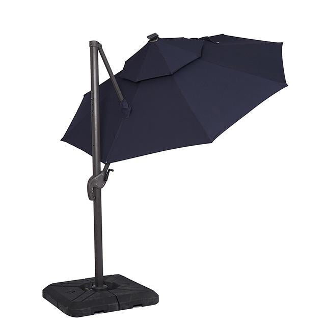 Nuti 10 Ft Round Umbrella w/ LED Light + 37" Large Base - Olympia Furniture (Saint George, Utah)