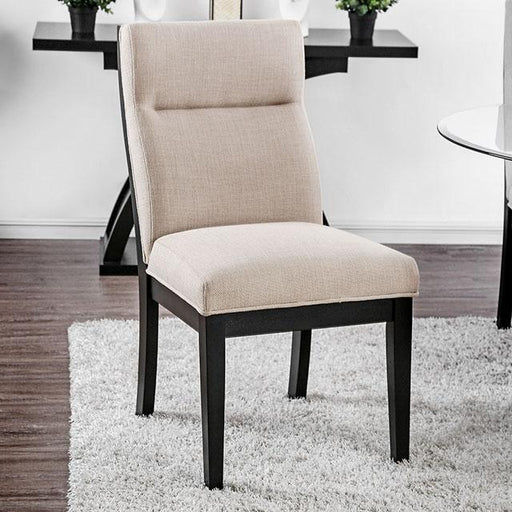 Jasmin Black/White Side Chair (2/CTN) - Olympia Furniture (Saint George, Utah)