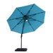 Nuti 10 Ft Round Umbrella w/ LED Light + 37" Large Base - Olympia Furniture (Saint George, Utah)