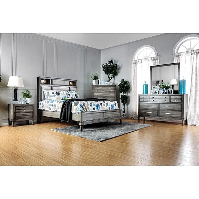 DAPHNE Gray Cal.King, E.King & Queen Bed - Olympia Furniture (Saint George, Utah)