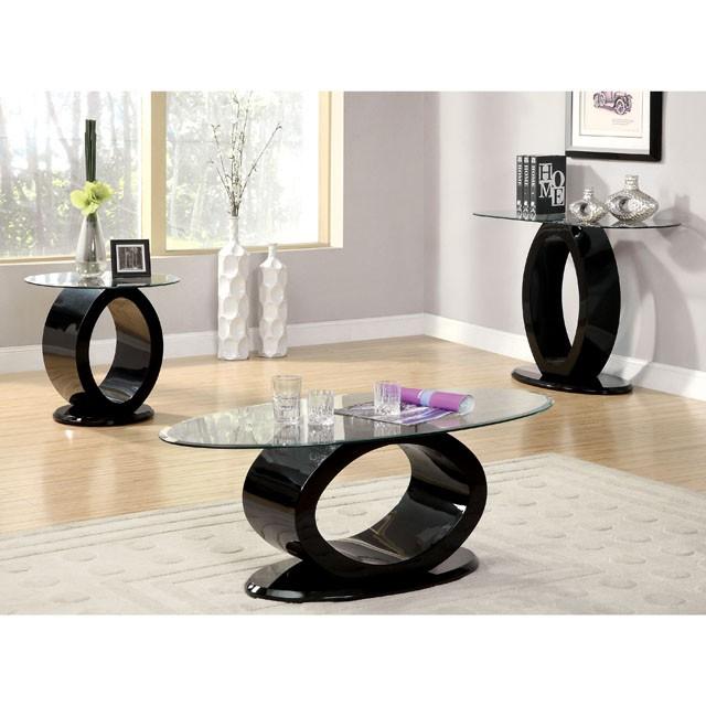 LODIA III Black Coffee Table, Black - Olympia Furniture (Saint George, Utah)
