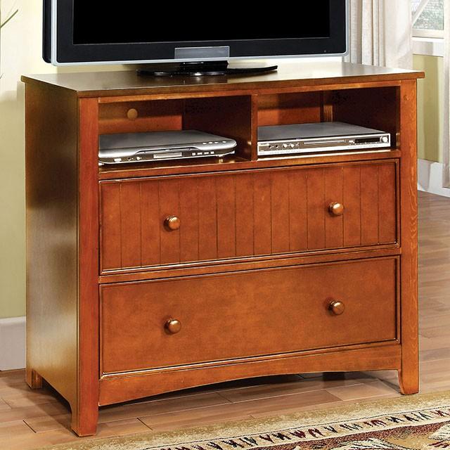 Omnus Oak Media Chest - Olympia Furniture (Saint George, Utah)