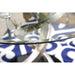 ROXO Silver/Black Round Dining Table - Olympia Furniture (Saint George, Utah)