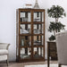 Vilas Oak Curio Cabinet - Olympia Furniture (Saint George, Utah)