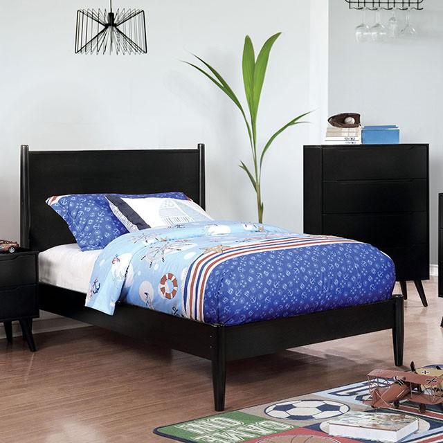 LENNART II Black & White Cal.King, E.King, Full, Queen, Twin Bed - Olympia Furniture (Saint George, Utah)