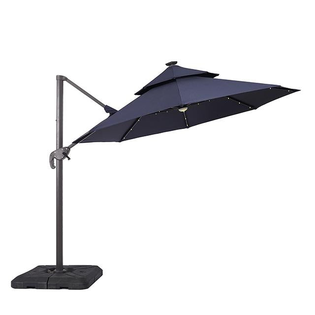 Nuti 10 Ft Round Umbrella w/ LED Light + 37" Large Base - Olympia Furniture (Saint George, Utah)